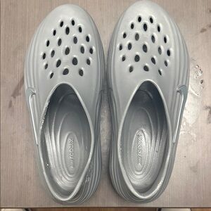 Nike Gray Foam Slip-On Shoes